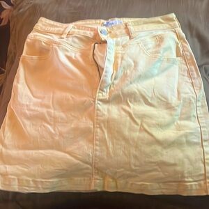 Hollister Yellow Mini Skirt